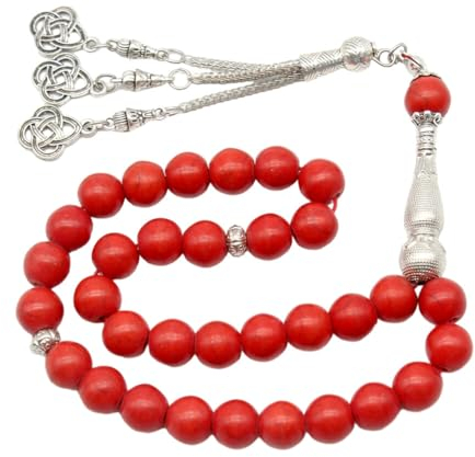 JAWSEU Muslimische Perlen Gebetskette Armband, Gebet Armband Frauen Männer Muslim Schmuck Gebet Perlen Armband Buddhist Armband Eid Mubarak Prayer Beads Religiöser Rosenkranz Anbetung Armbänder