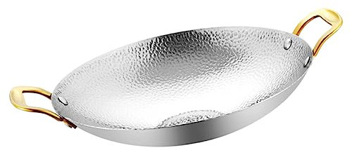 Cabilock Topf Metallpfannen Zum Kochen Edelstahltopf Kochpfanne Wok Für Herd Metallkochtopf Suppentopf Kochwerkzeug Ramentopf Kochtopf Mit Griff Haushaltsgeschirr