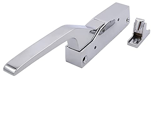 KOINEN Walk-in Cooler & Freezer Door Handle, Modern Chrome Pull Handle, Stainless Steel & Zinc Alloy, Adjustable Size, Processing Lock, Kitchen Equipment Hardware
