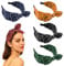 NAROSEBE 5 Stück Punkte Haarband Vintage Schleife Haarreifen Breit Polka Dot Haarschmuck Stirnband mit Punkten Rockabilly Kopfband Süß Haarbänder mit Schleifen für Damen Mädchen Geschenk,5 Farben