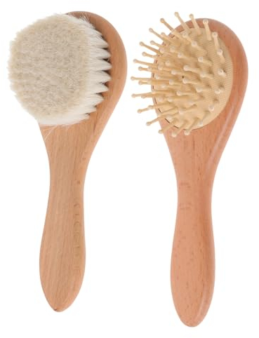 Hoement 2 Uds Cepillo Para El Hogar Cepillo Para El Cabello Infantil Cepillo Para Lavar El Cabello Raspador De Cuero Cabelludo Portátil Cepillo De Limpieza Para Limpieza Profunda