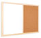 ALLboards Kombi-Tafel Kork-Magnettafel 60×40 cm, Holzrahmen + ZUBEHÖR, Whiteboard Korktafel Kombitafel