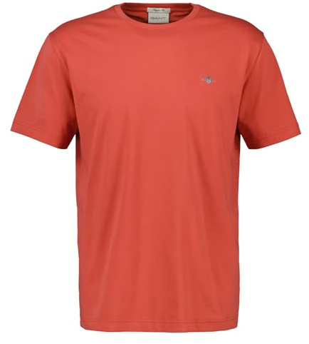 GANT Herren Reg Shield Ss T-Shirt T-Shirt, Brick Red, XL
