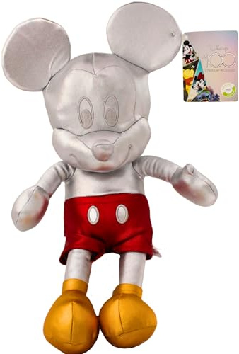 Disney 100 Years of Wonder Platinum Collection Soft Plush Toys, 30cm Super Soft Gift Quality - Mickey Mouse