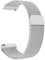 Mugust Correa de Metal Acero Inoxidable Magnético para Reloj 18mm - Liberación Rápida, Pulsera de Repuesto para Hombre y Mujer (Plata)