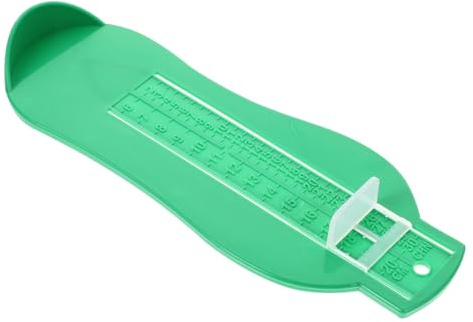 TINEASUR Fußmessgerät für Babys und Kinder, Abs, Leicht Grün, Kompakt
