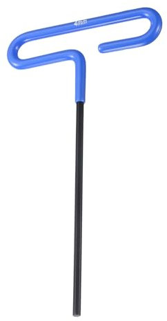 sourcing map T Handle Hex Key Wrench 4mm Metric Long T-Key Hexagon Wrenches Spanner Repair Tool with Cushion Grip