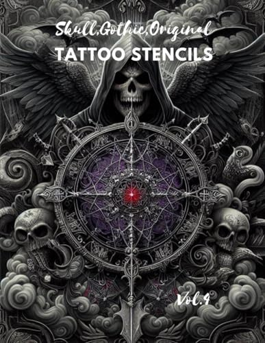 Skull,gothic,original tattoo stencils: Tattoo designs