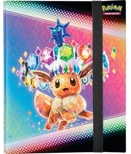 HEART FOR CARDS Prismatische Entwicklungen Ordner Pokémon | Prismatic Evolutions Sammelordner für bis zu 378 Karten | Mit Heartforcards® Versandschutz
