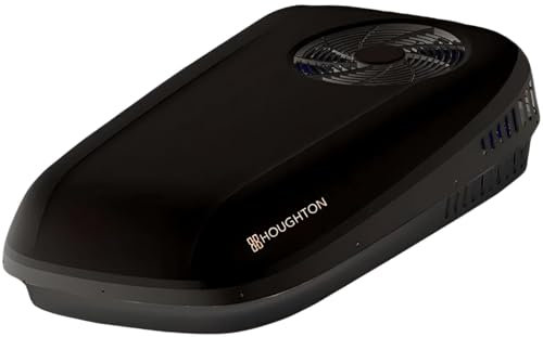 Belaire 2000K aire acondicionado de techo 2.0kW, color negro, ciclo inverso, 230VCA, para autocaravana y caravana, camper, enfriamiento eficiente, control remoto, display LED