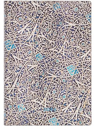 Paperblanks 12-Monatskalender 2024 Granada-Türkis | Verso | Midi (130 × 180 mm)