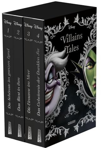 Disney Villains: Villain Tales. Taschenbuch-Schuber: Band 1-4 der dunklen Fantasy-Reihe ab 14 Jahren über die wahren Geschichten der beliebtesten Disney-Bösewichte Maleficent, Ursula und Co