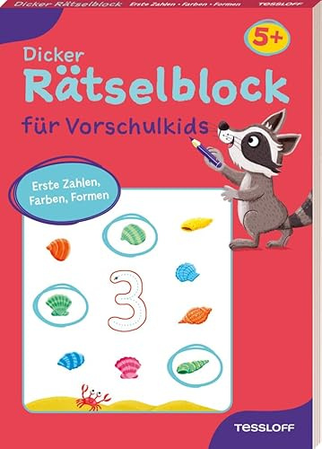 Dicker Rätselblock für Vorschulkids – Erste Zahlen, Farben, Formen | Spielerisch lernen und rätseln für Kinder ab 5 Jahren | Mit Lösungen auf der ... Formen. Ab 5 Jahren (Rätsel, Spaß, Spiele)