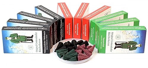 10 teiliges Set Crottendorfer Räucherkerzen 3xTanne, 3xSandelholz und 4xWeihnachtlicher Weihrauch