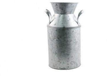 Grand Pot Lait Zinc Poignées 33cm