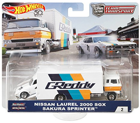 Hot Wheels Sakura Sprinter and Nissan Laurel 2000 metal white