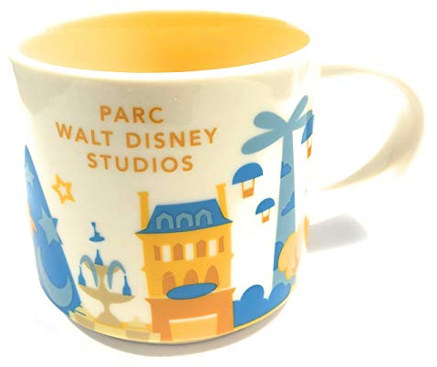 Starbucks Sie Befinden Sich Hier‘Yah-Stadt-Becher - Parc Walt Disney Studios - Paris - Limited Edition. 14 Unzen Weiß