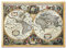 Giallobus - Gemälde - Nova Terrarum Orbis Weltkarte - Plexi-Acrylglas - 70x50 - Bereit zum Aufhängen - Moderne Gemälde für zu Hause