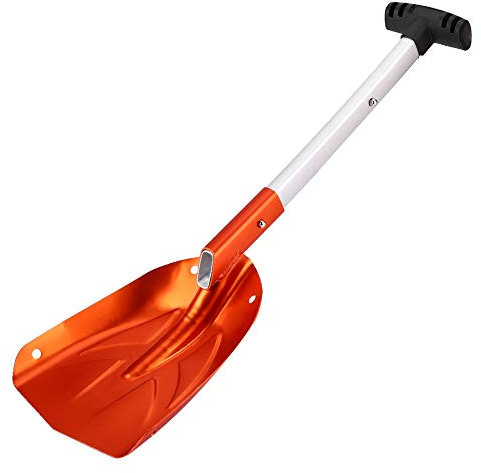 Pala da neve da 65 cm, Pala da neve Keenso in lega di alluminio Pala da giardino telescopica staccabile per neve, auto, fango, sabbia, campeggio, giardinaggio
