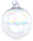 SIKORA Highlights 4er Set ausgefallene Christbaumkugeln aus klarem Glas 8cm, Farbe/Modell:Modell Pure klar, Höhe in cm:8 cm