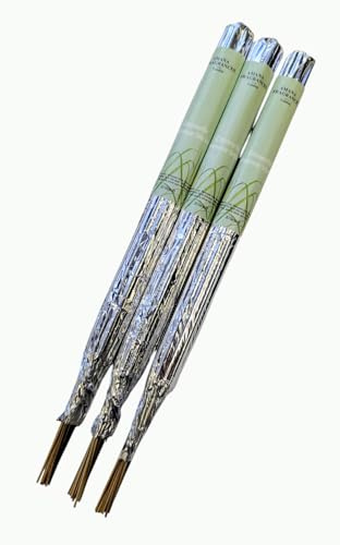60 Citronella Long Burning Incense Sticks, Made with Pure Natural Citronella Essential Oil