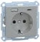 Schneider Electric Merten USB-Schuko-Steckdose, USB Typ A+C, Unterputz, System M, aluminium, Artikelnummer MEG2367-0460