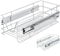 CASARIA® 2x Bandejas de Metal Telescópicas 30cm Cestas de Almacenamiento Extraíbles Carga 20Kg Cocina Cromada