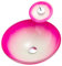 Ksunun Waschbecken Pink Gehärtetes Glas Aufsatzwaschbecken Runden Design Handwaschbecken mit Messing Wasserfall Wasserhahn und Wasserablauf, Montagering, Aufsatz Waschschale für Bad