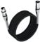 FIBBR XLR Cable 3M, Microphone Cable Nylon Braided XLR Male to Female Heavy Duty Balanced Microphone Cord Compatible with Preamps/Speaker Systems and More