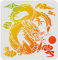 FINGERINSPIRE Pochoir Dragon Oriental Asiatique 30X30cm - Réutilisable Chinois Animal pour Peinture sur Bois, Carrelage, Papier, Tissu, Sol et Mur
