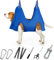 ATESON Pet Dog Grooming Hammock Harness for Medium Dogs Nail Trimming, Dog Sling for Cutting Nails, Dog Hanging Holder Hanger for Clipping Nails with Nail Clippers, Nail File, Scissors