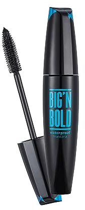 Flormar Big'n Bold Mascara Volumen Schwarz - Verlängernde Wimperntusche mit Silikonbürste - Für extreme Länge & Volumen - Klumpenfrei - Matte Finish Tubing Mascara schwarz, 2 Ig N Bold Waterproof Mas