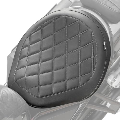 Motorrad Fahrer Sitz Sitzbank für Rebel CMX 1100 CMX1100 CM1100 2021 2022 2023 2024 2025 2026 Fahrersitzkissen Solo Set (Schwarz)
