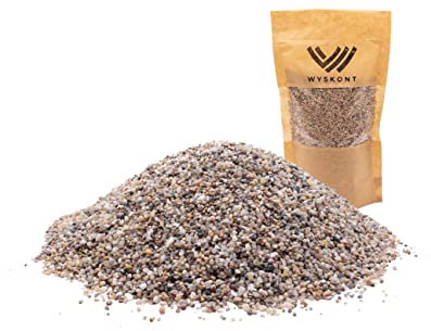 WYSKONT Gravier d'Aquarium - Sable d'Aquarium 10 kg - Sable d'Aquarium Deco - Gravier Décoratif - Gravier de Rivière - Cailloux de Jardin - Substrat d'Aquarium - Sable pour Terrarium - 1-3 mm