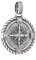 NKlaus 24mm Kettenanhänger Kompass 925 Sterling Silber Nordstern Abschlussgeschenk 14032