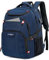 VANKEV Rucksack Herren, Extra Großer Laptop Rucksack 50L Schulrucksack Teenager Laptoptasche Arbeit Business Travel Anti Dieft College Damen Rucksack für Laptop 17 Zoll (Marineblau)