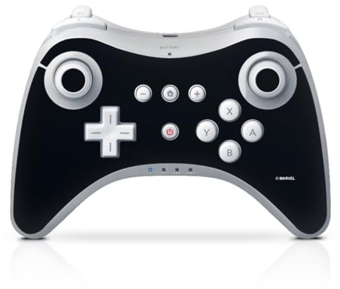 Skin kompatibel mit Nintendo Wii U Pro Controller Folie Sticker Marvel Deadpool Logo