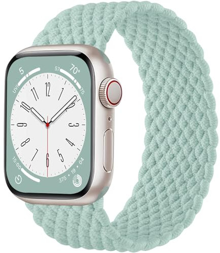 Zedoli Cinturino Solo Loop intrecciato compatibile con Apple Watch Ultra/Ultra 2 Band da 44 mm, 45 mm, 46 mm, 42 mm, 49 mm, da uomo, in nylon elastico, per iWatch serie 10, 9, 8, 7, 6, 5, 4, 3, 2, 1,