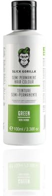 Slick Gorilla Color de cabello VERDE semipermanente vegano y libre de crueldad animal (3.38 Fl Oz, 100 ml VERDE)