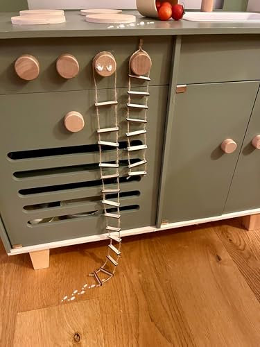Strickleiter für Wichtelstreich/Miniatur Leiter in verschiedenen Längen für Wichtelsreich/Wichtelzubehör für euren Wichtel – Mittel