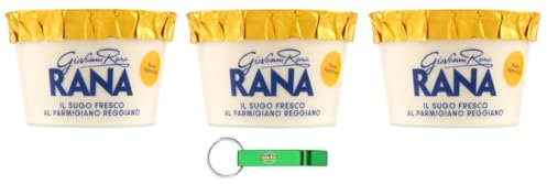 3x Giovanni Rana Sugo Fresco Parmigiano Reggiano,Frische Parmesankäse-Sauce 150g + Beni Culinari Kostenloser Schlüsselanhänger
