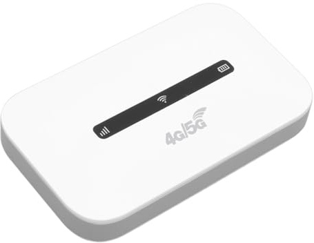 Router WiFi 4G LTE Portátil para Viaje, Enrutador Móvil Desbloqueado 300 Mbps, Soporta hasta 10 Dispositivos Simultáneos, Compacto y Ligero, Ideal para Viajeros