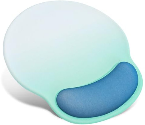 TOPWAYS Mouse Mat Mouse Pad, Desk Mat Gaming Mouse Pad Mouse Mat Gel Wrist Support Mousemat Mousepad (Blue)