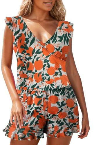 HOOUDO Amaon Prime History of My Orders Swim Romper Suit for Women UK Built in Bra One Piece Swimsuit Ladies Swimwear Bathing Suit Tummy Control Plus Size Swimming Costume Women Tops and Blouses