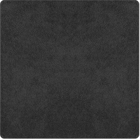 vidaXL Alfombra Cuadrada Moderna poliéster Gris Oscuro 200 x 200 cm Suave Cubierta de Piso Interior decoración del hogar alfombras Grandes
