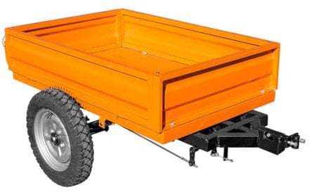 Remorque pour Mini Tracteur - Capacité maximale de 300 kg.