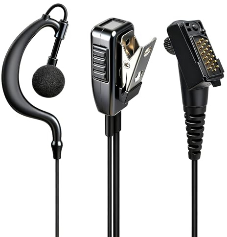 HYS TPH900 Pinganillo Profesional Micro-Auricular para Jupiter TPH-900 Walkie Talkie Airbus TPH-900 TETRAPOL (H1-TPH900)