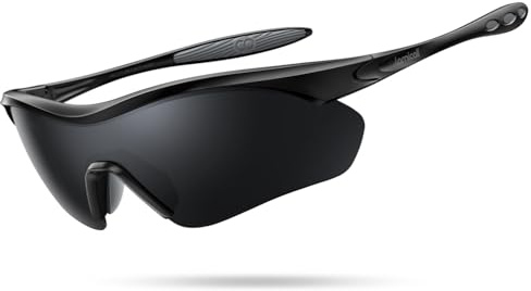 Lamicall Polarized Sports Sunglasses for Men Women, 22g Lightweight