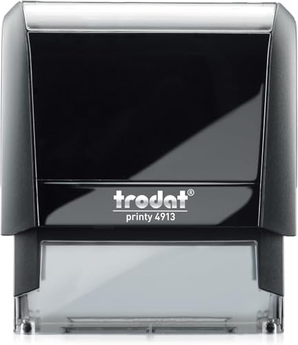 Stamp by Me – Tampon automatique personnalisé pour entreprises - Noir | Tampon Encreur Personnalisable jusqu'à 5 lignes | Adresse de l'expéditeur Bureau Banque | Tampon rechargeable