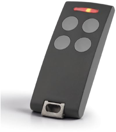 CARDIN TXQ504C4 Trasmettitore Precodificato 4 Canali 433 MHz Rolling Code 128 Bit – Radiocomando per Cancelli Automatici e Automazioni – Serie S504